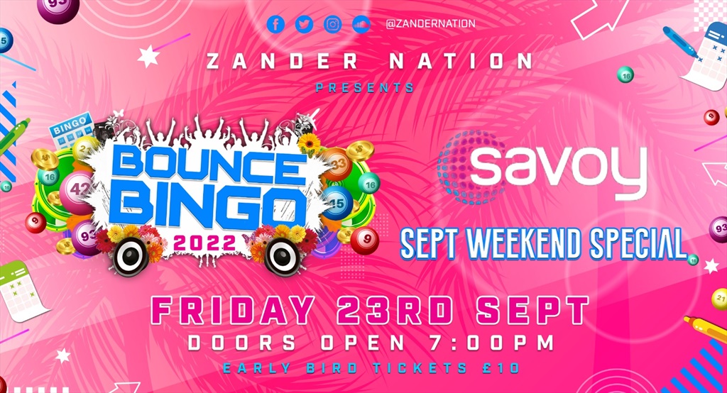 Zander Nation Bounce Bingo September