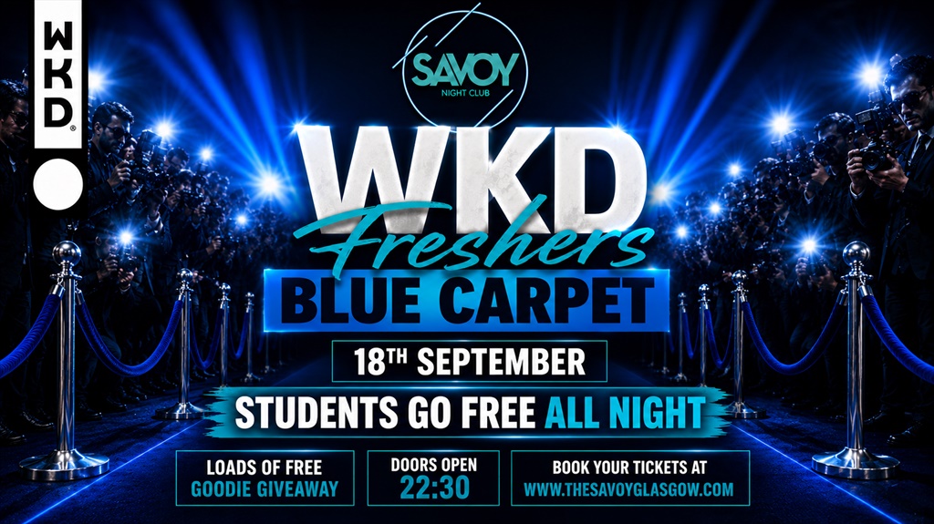 WKD Freshers Blue Carpet